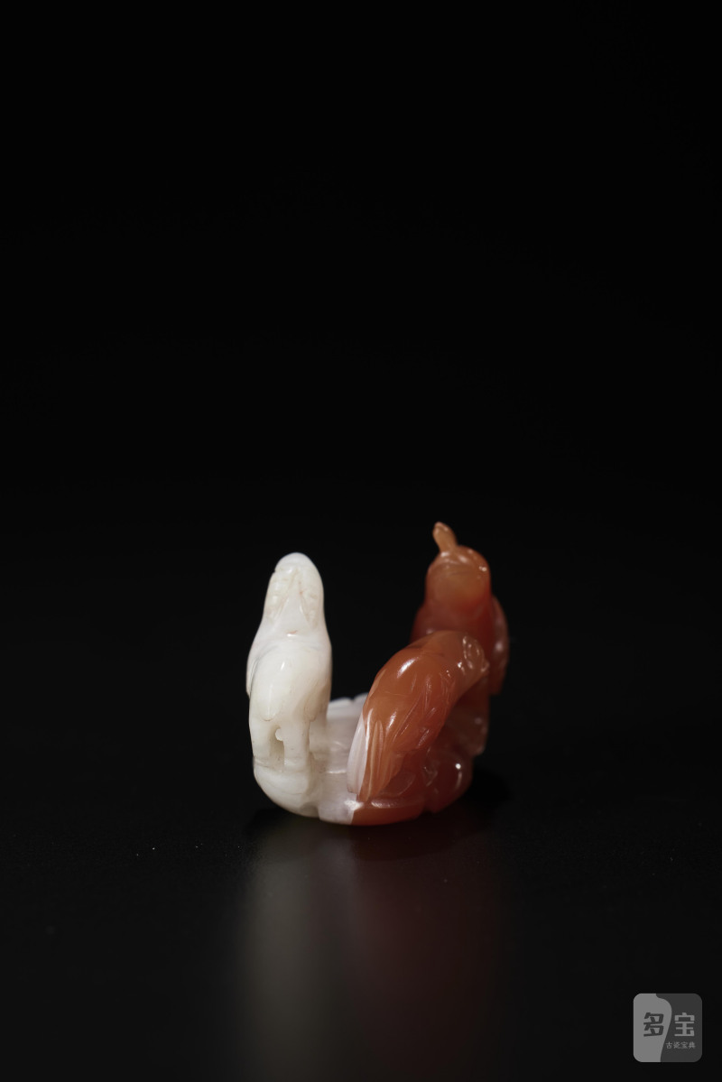 清  南红玛瑙雕吉祥笔架 - 图5